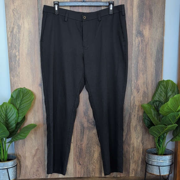 Haggar Classic Charcoal Gray Straight Fit Dress Pants 38 x 30     P175 - Picture 2 of 9